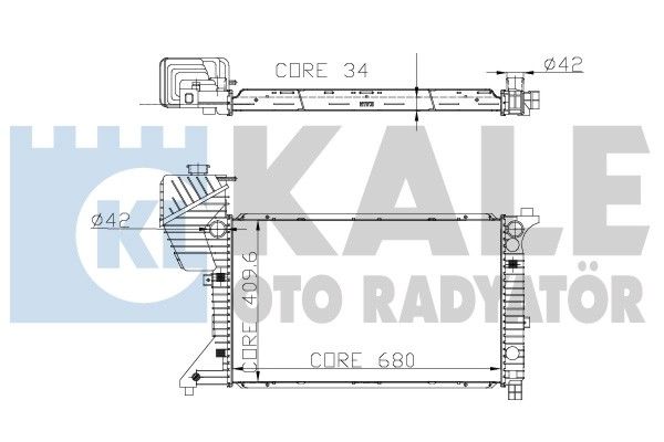 KALE OTO RADYATÖR Радиатор, охлаждение двигателя 330300